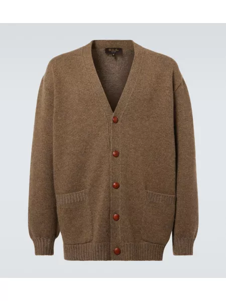 Oversized cashmere strikkegenser Loro Piana brun