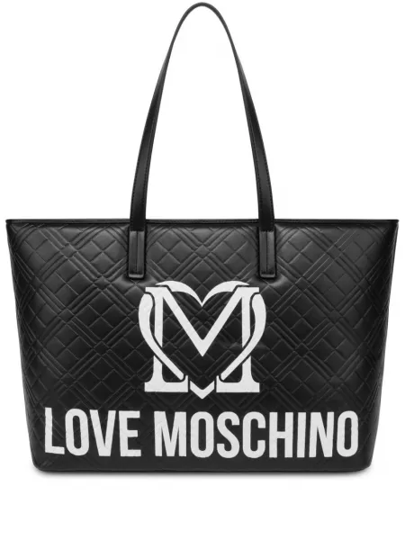 Printti laukku Love Moschino musta