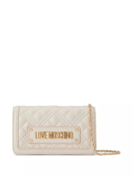 Clutch Love Moschino hvid