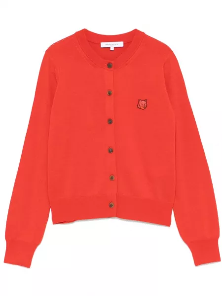 Striktrøje Maison Kitsuné orange