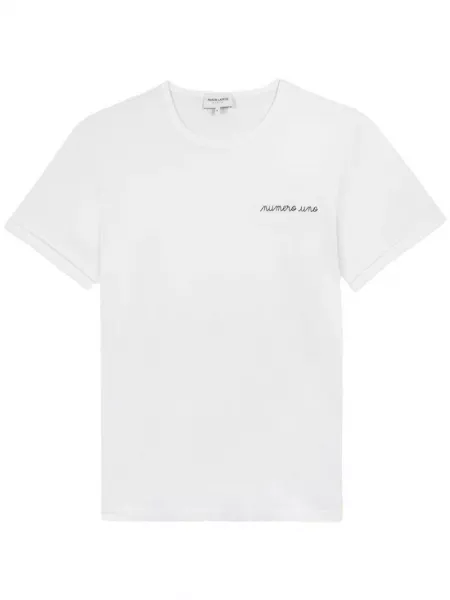 T-shirt i bomuld Maison Labiche hvid