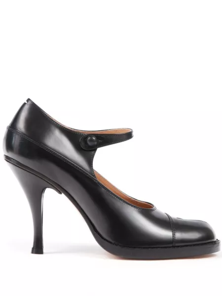 Læder pumps Maison Margiela sort