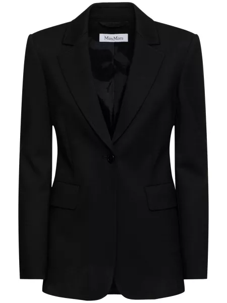 Yün blazer Max Mara siyah