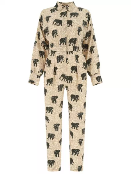 Overall med print i crepe Max Mara