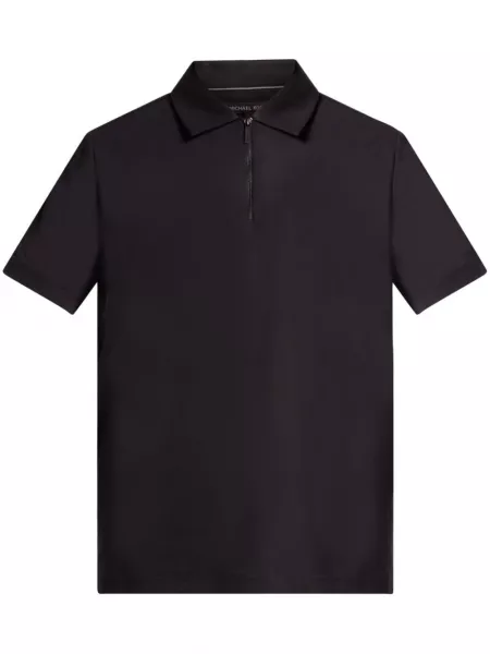 Poloshirt med lynlås Michael Kors sort