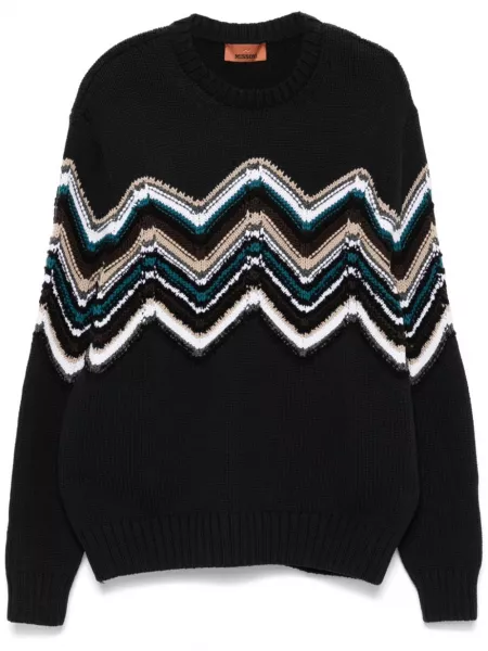 Sweatshirt med broderier Missoni blå