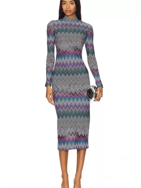 Midi elbise Missoni