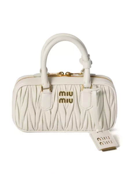 Mini taske Miu Miu hvid