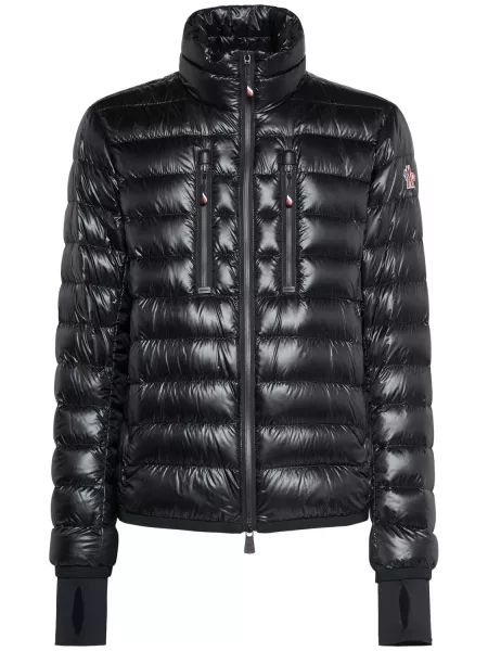 Dunjacka i nylon Moncler Grenoble svart