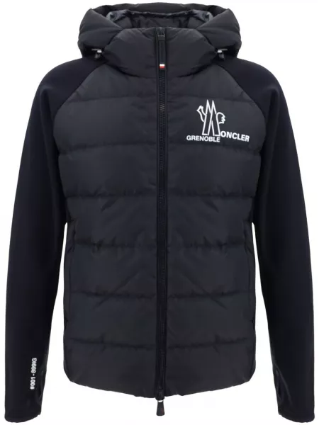 Jakke med print Moncler Grenoble sort