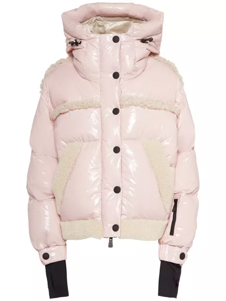 Naylon aşağı ceket Moncler Grenoble pembe