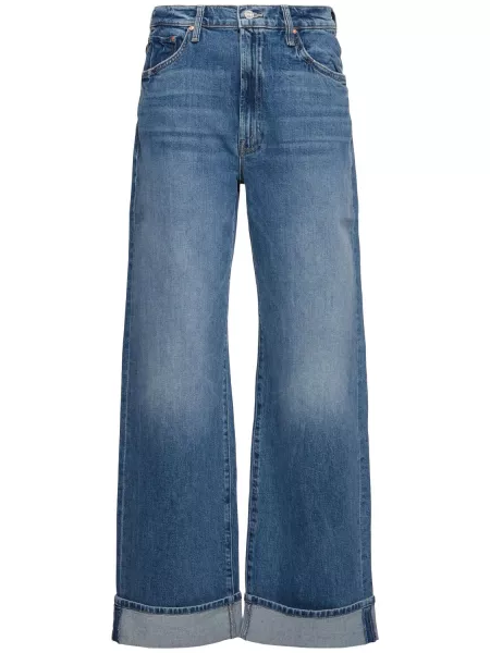 Straight jeans Mother blå