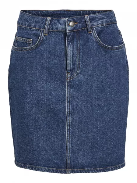 Denimnederdel Object blå