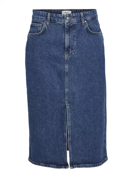 Denimnederdel Object blå