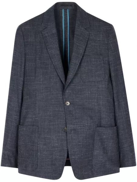 Meleret strikket blazer Paul Smith blå