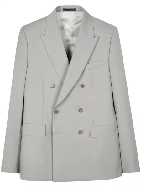 Dobbeltradet blazer Paul Smith grøn