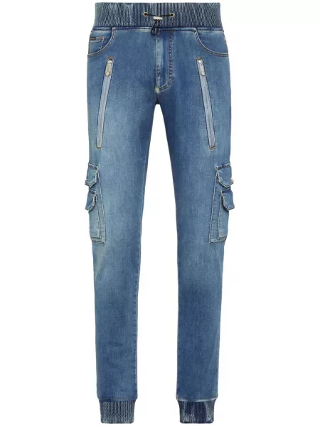 Skinny fit cargo jeans Philipp Plein blå