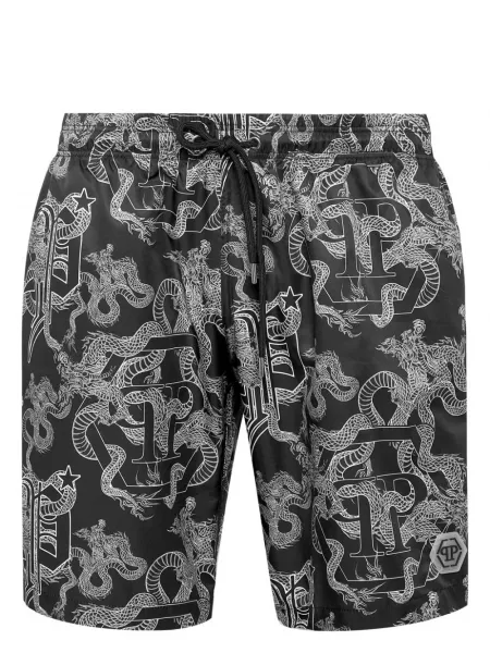 Shorts med print Philipp Plein sort