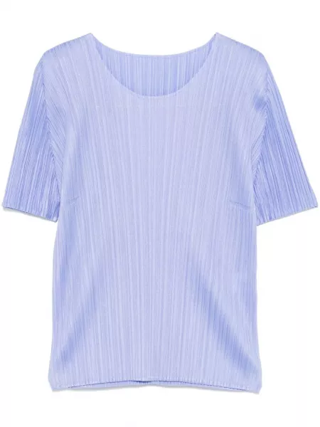 Plisseret top Pleats Please Issey Miyake blå