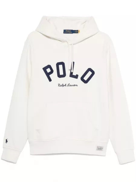 Sweatshirt med broderier Polo Ralph Lauren hvid