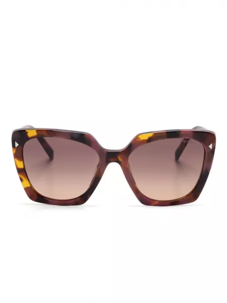 Oversized silmälasit Prada Eyewear ruskea