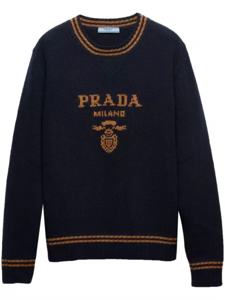 Striktrøje Prada blå