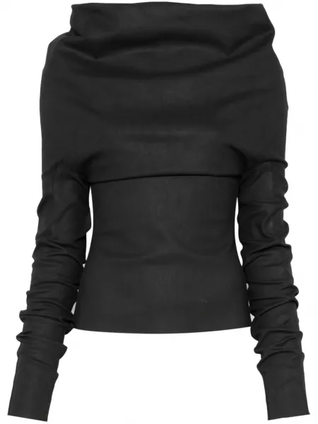 Draperet top Rick Owens sort