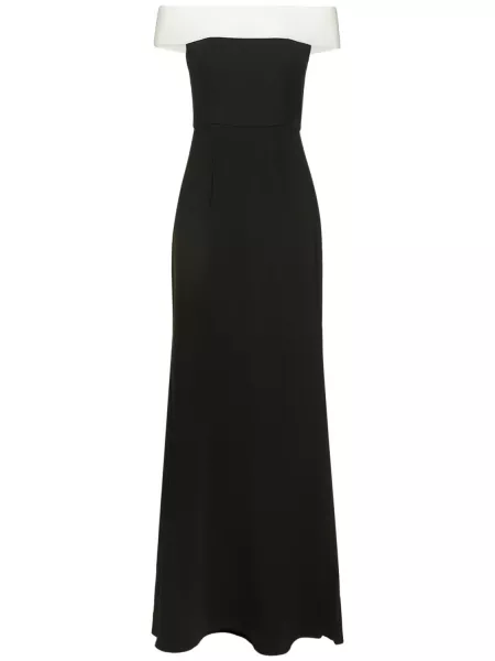 Off-the-shoulder klänning Roland Mouret svart