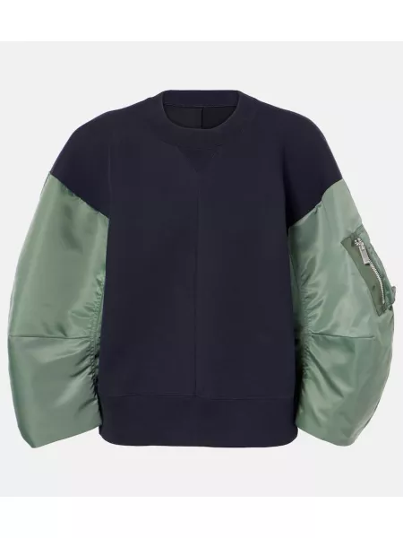 Polar sweatshirt Sacai mavi