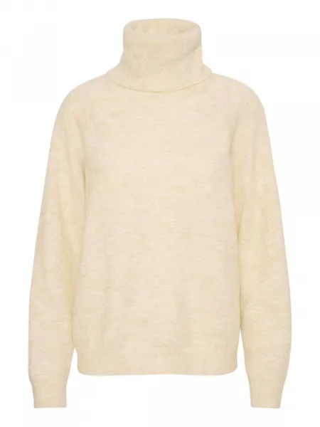 Meleret pullover Saint Tropez hvid