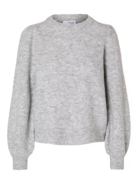 Pullover Selected Femme grå