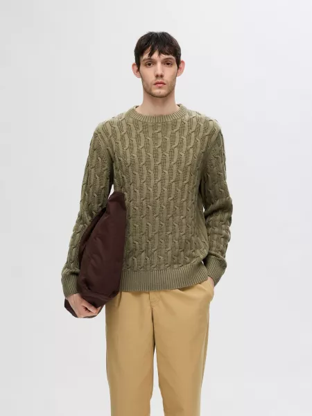 Pullover Selected Homme grøn