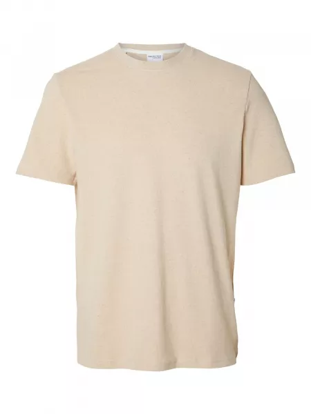 T-shirt Selected Homme beige