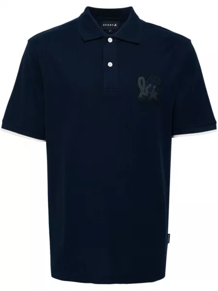 Sporty poloshirt med broderier Sport B. By Agnès B. blå