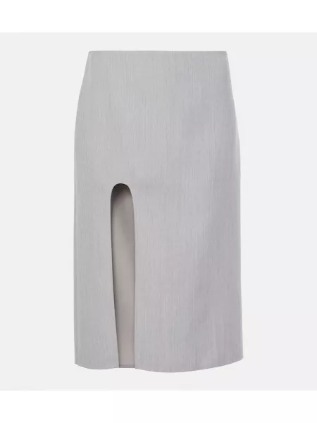 Pencil skirt i uld Stella Mccartney grå