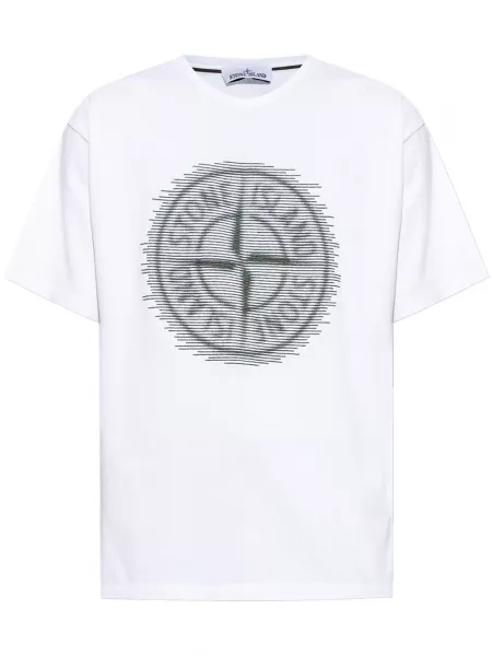 T-paita Stone Island valkoinen