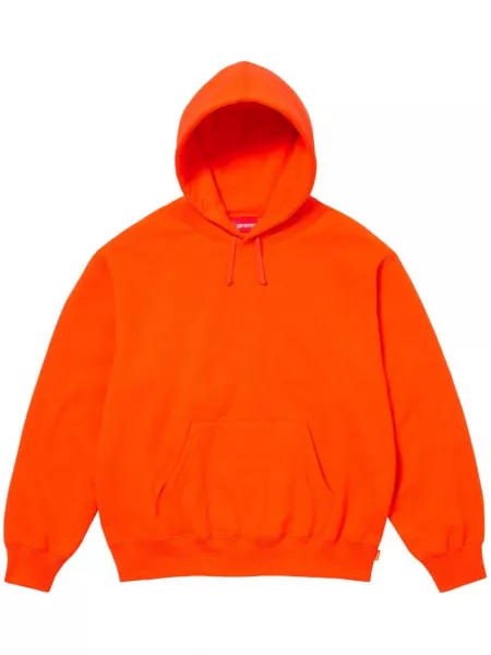 Sweatshirt i satin med applikation Supreme orange