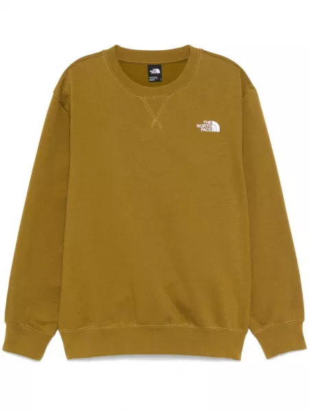 Sweatshirt med broderier The North Face grøn