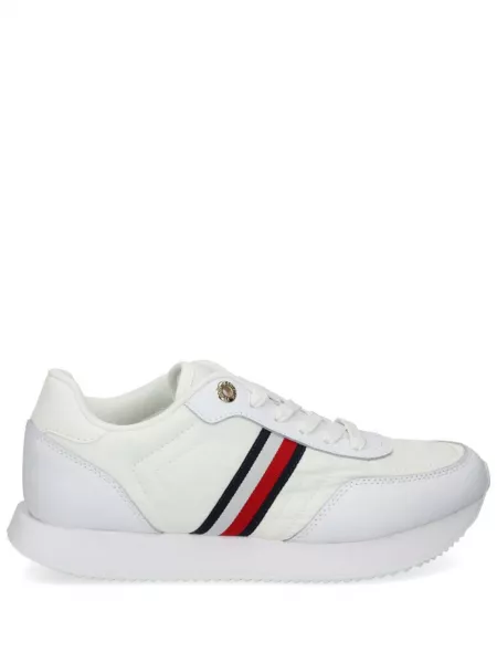 Stribede sneakers Tommy Hilfiger hvid