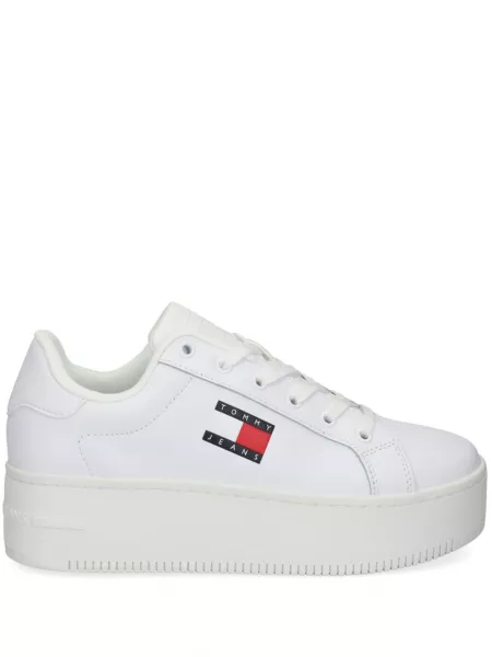 Læder sneakers Tommy Jeans hvid