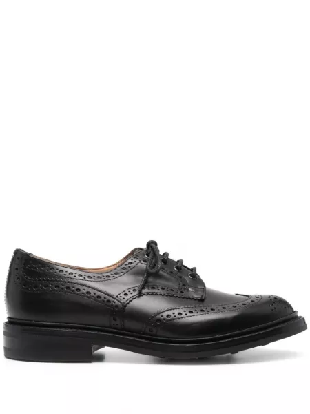 Nahka brogues Tricker's musta