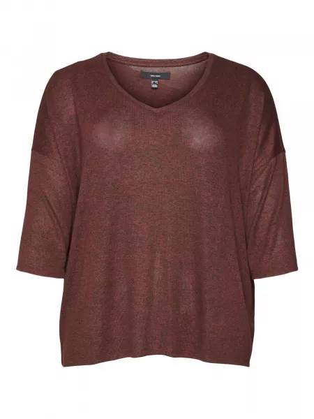 Pullover Vero Moda Curve brun