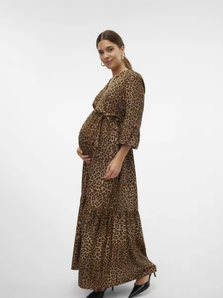 Graviditetskjole Vero Moda Maternity brun