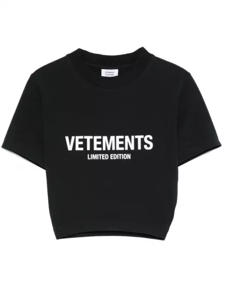 Printti t-paita Vetements musta