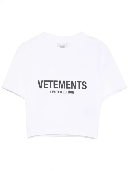 Printti t-paita Vetements valkoinen