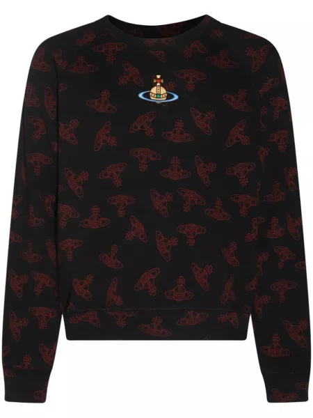 Sweatshirt med print Vivienne Westwood sort