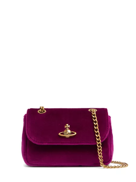 Sametti mini laukku Vivienne Westwood violetti