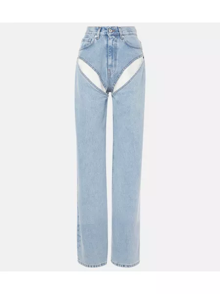 Straight leg-jeans Y/project blå