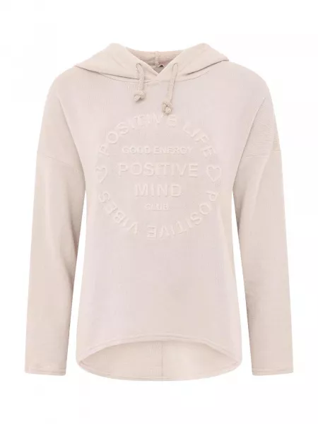 Sweatshirt Zwillingsherz beige