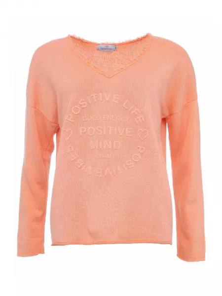 Sweatshirt Zwillingsherz orange